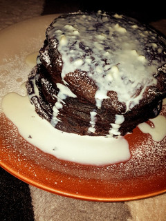 A picture of Chocolate pan cake.