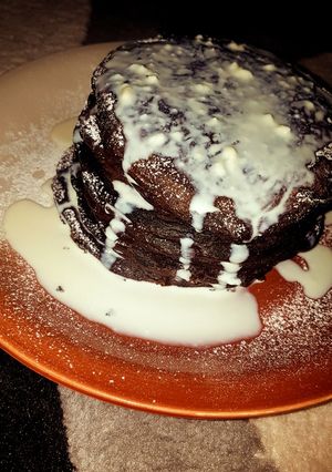 A picture of Chocolate pan cake.