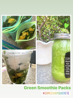 Una foto de Green Smoothie PacksJugo Verde DETOX
