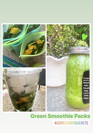 Una foto de Green Smoothie PacksJugo Verde DETOX