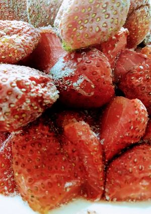 A picture of Frozen Strawberries for Milkshake in Sehri.