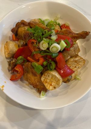 美式小雞腿杏鮑菇 的食譜成品照片