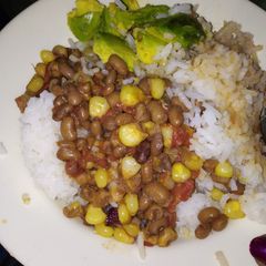 A picture of Githeri with rice #4 weeks challenge.