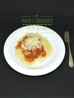 Foto resep Spaghetti Bolognese with Sausage