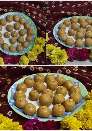 बेसन के लड्डू(besan laddu recipe in hindi) रेसिपी मुख्य फोटो