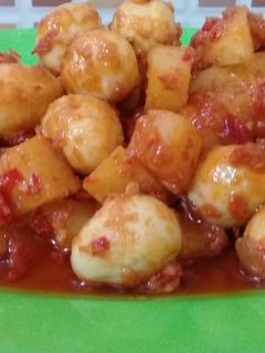 Foto resep Balado telur puyuh dan kentang