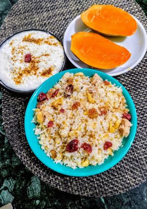 A picture of Dal Rice Sweet Khichudi.