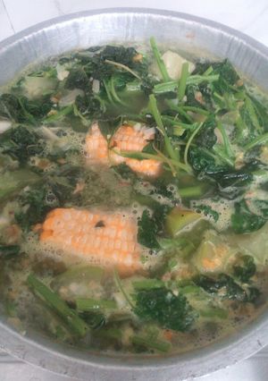 Foto resep Sayur Mener Bayam Labu Air dan Jagung Manis