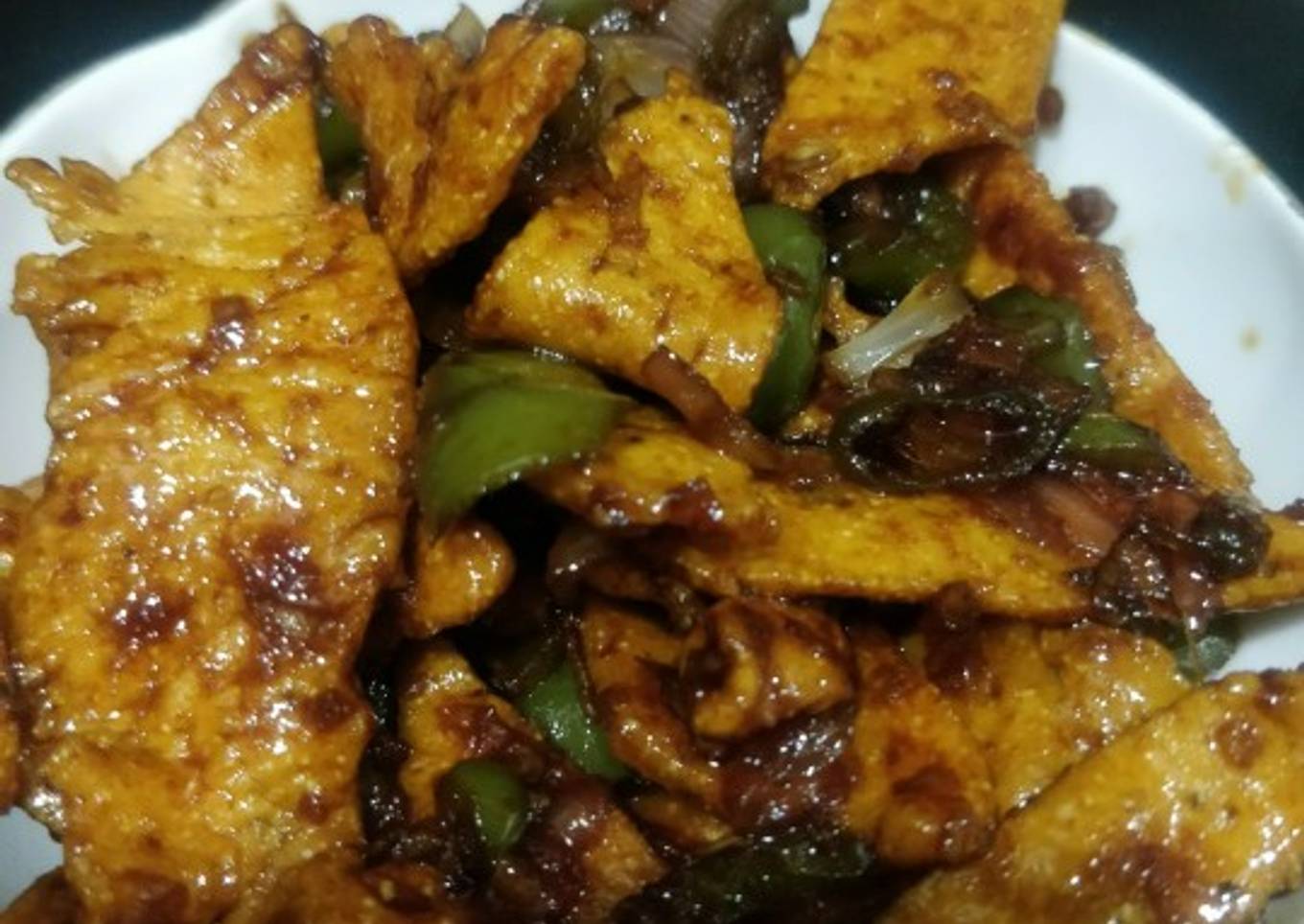 Maxican nachos with a chinese twist