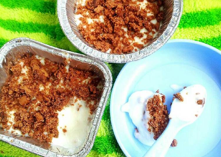 Langkah Mudah untuk Menyiapkan Cheese Cake Biskuit Lumer versi Batita #mp asi.cemilan#, Menggugah Selera
