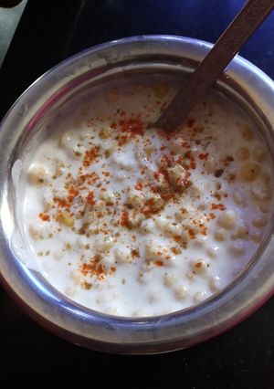 A picture of Boondi raita.