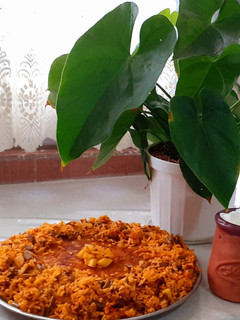 عکسی از دستور پلو لوبیا سبز