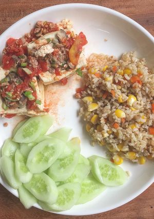 Hình của món Đậu sốt cà chua kiểu eat clean.
