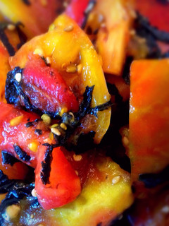 A picture of Heirloom Tomato Poke.