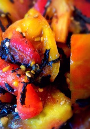 A picture of Heirloom Tomato Poke.