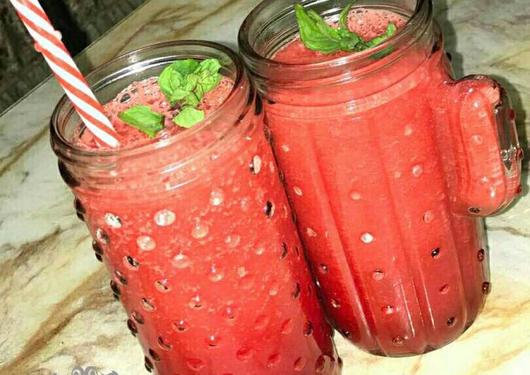 Easiest Way to Make Super Quick Homemade Watermelon cooler