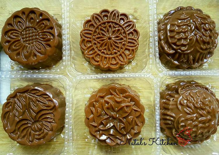 Chocolate Jelly Moon Cake