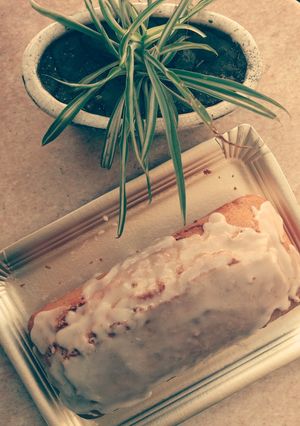 Una foto de Budín de limón y amapolas