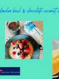 Rockmelon bowl & chocolate coconut water