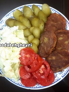 عکسی از دستور کتلت سیب زمینی