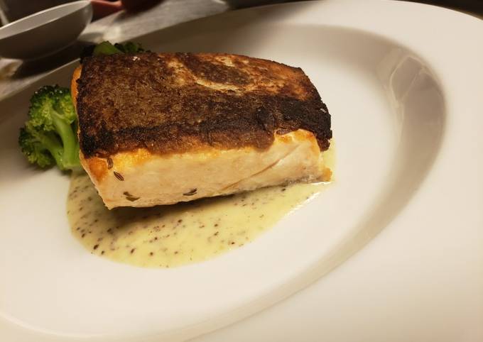 Recipe of Award-winning Rye encrusted salmon