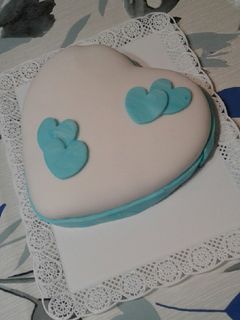 Una foto de Torta corazón para el Día del Padre