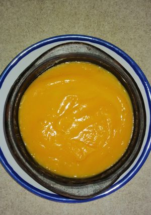 Una foto de Crema de zapallo