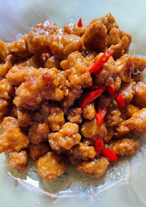 Foto resep Tempe Potek Saus Pedas Manis