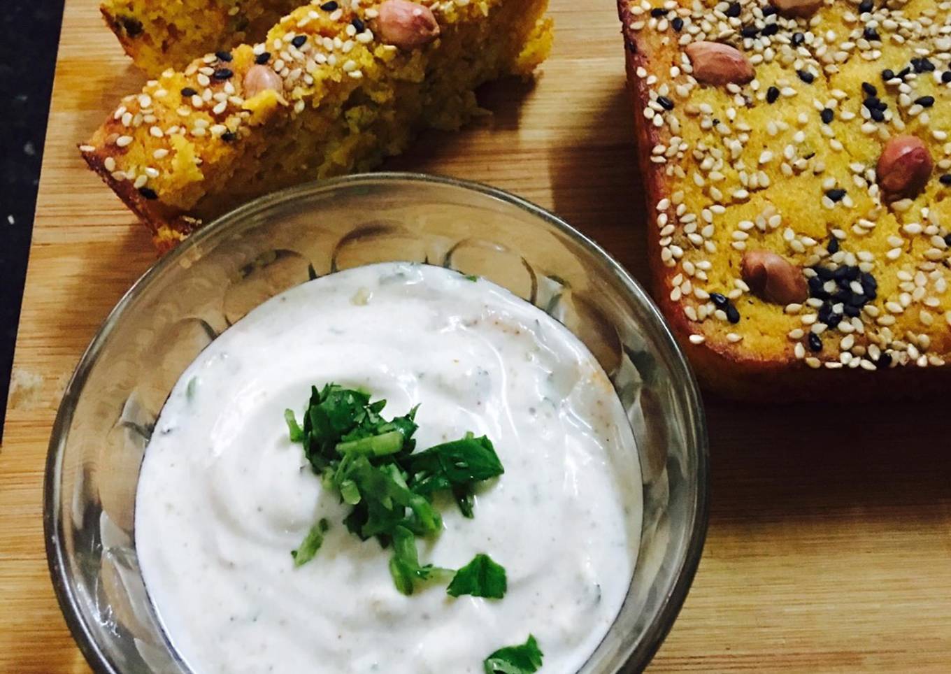 Healthy Protein loaf With peanut yogurt