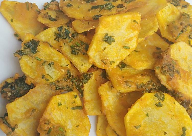 Recipe of Homemade Bhajia with rice flour