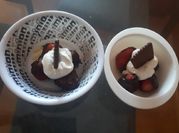 Una foto de batido frutos rojos sin leche