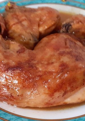 Una foto de Pollo asado con limón