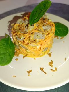 Фото Курячі серця з морквою по-корейськи.