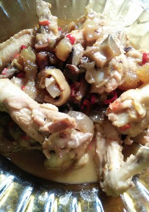 Foto resep Sayap ayam dan kikil bumbu terasi pedas