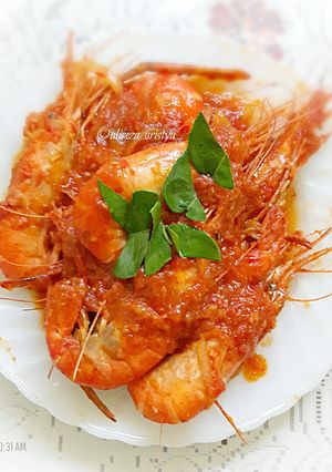 Foto resep Udang Galah Saos Padang