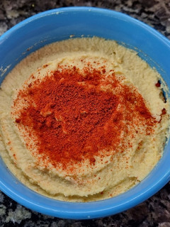 Una foto de Hummus de garbanzo