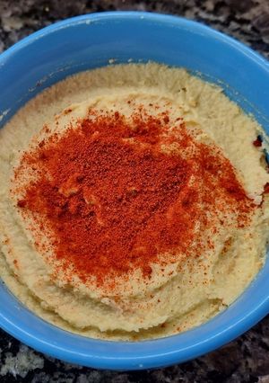 Una foto de Hummus de garbanzo