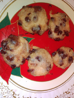 Una foto de Cookies con pepitas de chocolate en microondas
