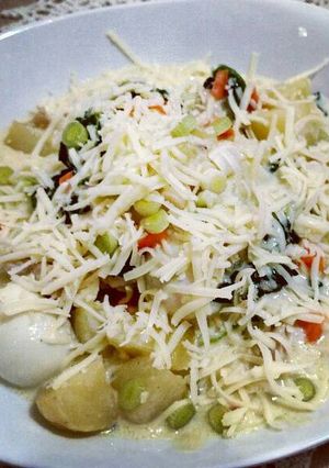 Foto resep Ayam bayam kentang keju
