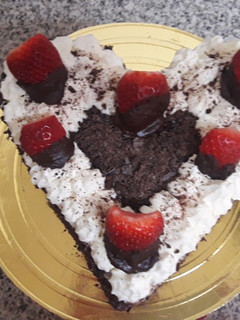 Una foto de Lovely Tarta Selva Negra corazón