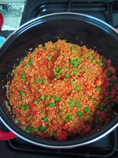 Zöldséges paradicsomos bulgur kuszkusszal (vegyes) recept fotója