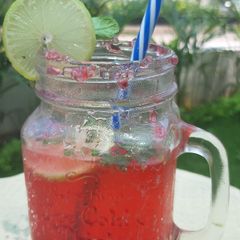 A picture of Roohafza Mocktail.