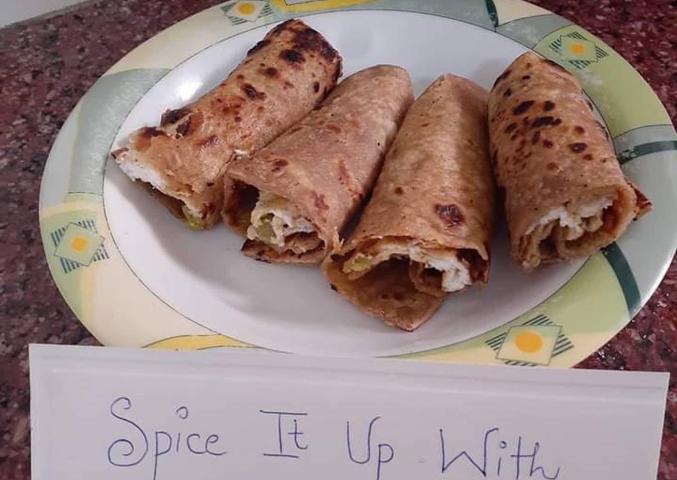 Tortilla chicken cheese wraps