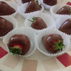 A picture of Chocolate strawberries.