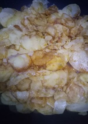 A picture of Fry aloo.