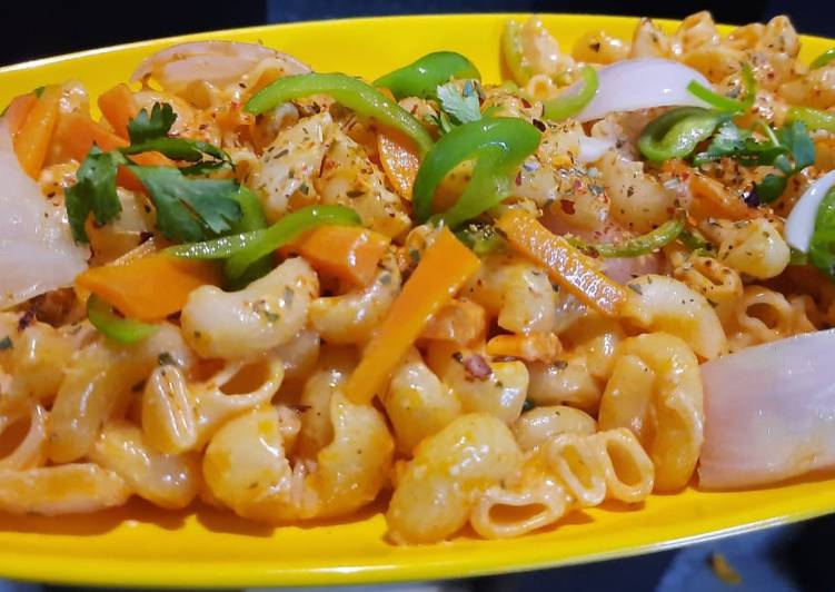 Simple Way to Prepare Favorite Peri veggies mayo pasta