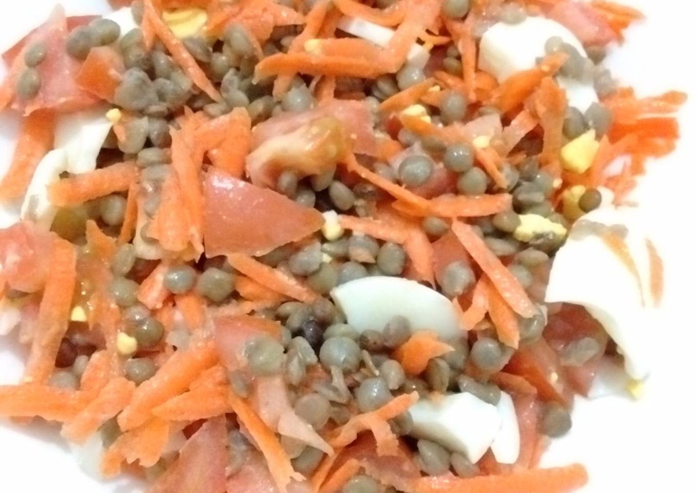 Ensalada con lentejas