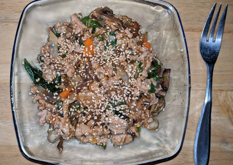 Homemade Thai Basil Glass Noodles With Beef