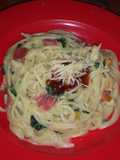 Spaghetti Carbonara mix Vegetable