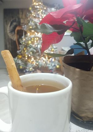 Una foto de Ponche navideño
